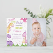 子供向けカスタマイズ恐竜パーティー招待状 招待状 (スタンド正面)