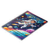 子供向けカスタムスパイラルノート - 宇宙テーマ "あなた ノートブック (左側)