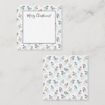 子供向けクリスマスかわいい雪だるまin帽子