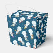 子供向けクリスマスかわいい雪だるまin帽子 フェイバーボックス (裏面サイド)