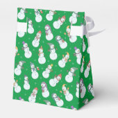 子供向けクリスマスかわいい雪だるまin帽子 フェイバーボックス (裏面サイド)