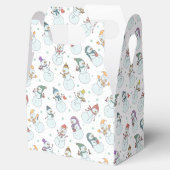 子供向けクリスマスかわいい雪だるまin帽子 フェイバーボックス (オープン)