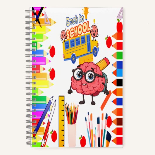 子供向けスマートブレイン カートゥーンノートブック ノートブック (正面)