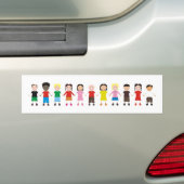 子供向けデザイン バンパーステッカー (車上)