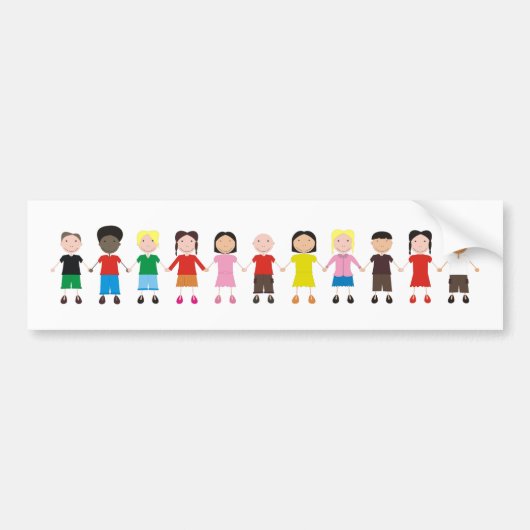 子供向けデザイン バンパーステッカー (正面)