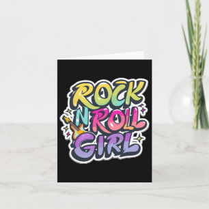 子供向けバンドTシャツ ロックンロール ガール ロックンロール カード