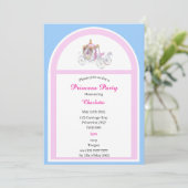 子供向けプリンセス誕生日パーティー招待状 招待状 (スタンド正面)