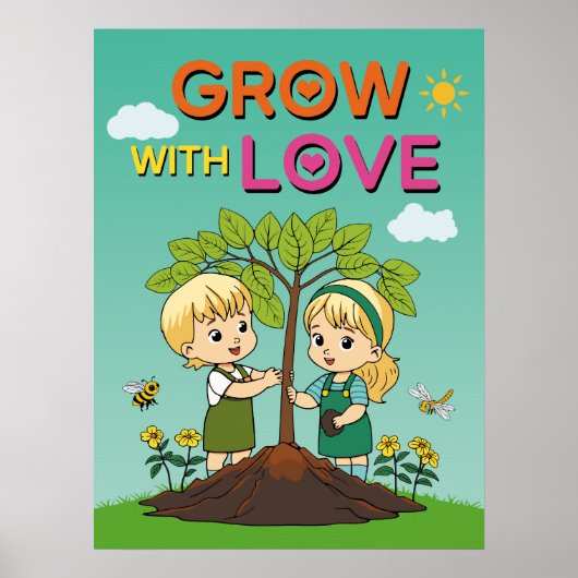 子供向けポジティブな名言 幼稚園壁飾り ポスター (正面)