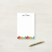 子供向けモダンカラフル鉛筆 ポストイット (デスク上)