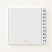 子供向けラインアート モダン ミニマル ノートブック (裏面)