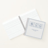 子供向けラインアート モダン ミニマル ノートブック (内部)