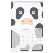 子供向け動物カレンダー カレンダー (2月 2027)