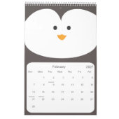 子供向け動物カレンダー カレンダー (2月 2027)