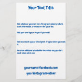 子供向け商品ビジネスチラシ チラシ (裏面)