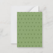 子供向け恐竜のバレンタインカード ノートカード (裏面)