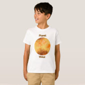 子供向け惑星名入りTシャツデザイン Tシャツ (正面フル)