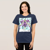 子供向け絵本の妖精 トライブレンドTシャツ (正面全面)