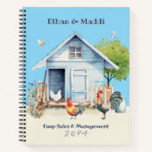 子供向け養鶏場経営ノートブック ノートブック (正面)