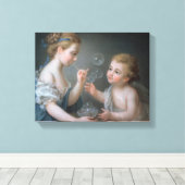 子供吹の泡 キャンバスプリント (インサイチュ (ウッドフロア))