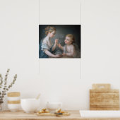 子供吹の泡 ポスター (キッチン)