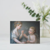 子供吹の泡 ポストカード (スタンド正面)