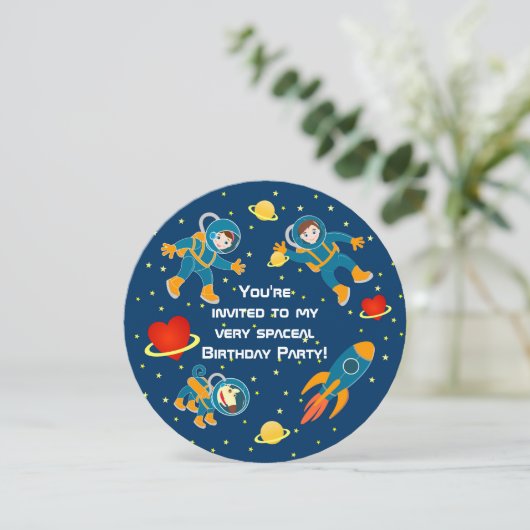 子供宇宙飛行士は誕生日パーティーが大好き 招待状 (スタンド正面)