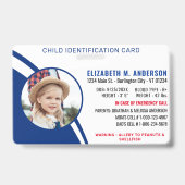 子供安全識別 現代 カスタム フォト ID バッジ (正面)