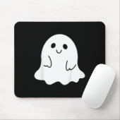 子供幼児ハロウィーンブー幽霊と弓の女の子 マウスパッド (マウス)