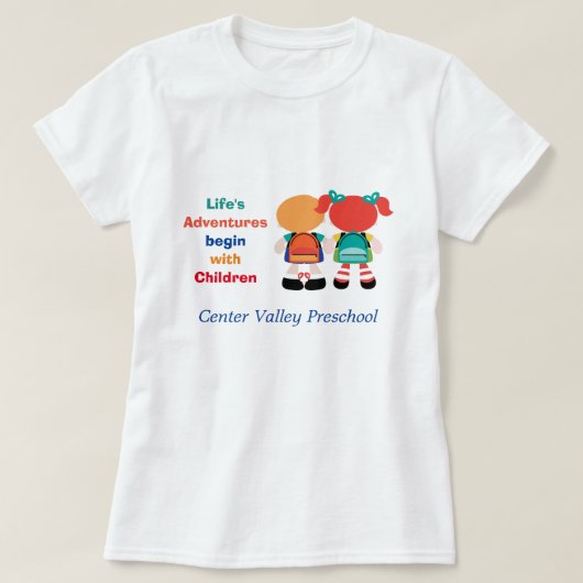 子供広告との生命冒険 Tシャツ (デザイン正面)