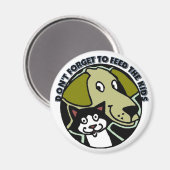 子供忘れに食べ物を与えはだめだ マグネット (正面/裏面)