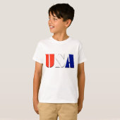子供愛国心が強い米国のTシャツ Tシャツ (正面フル)