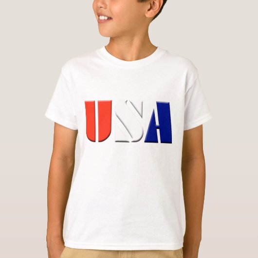 子供愛国心が強い米国のTシャツ Tシャツ (正面)