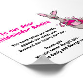 子供感謝していよカンガルーハートポスター ポスター (角)