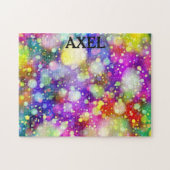 子供数々の名の色のパーソナライズされたパズル。 ジグソーパズル (横)