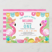 子供数々の色のタコ'パーティー誕生日について 招待状 (正面/裏面)