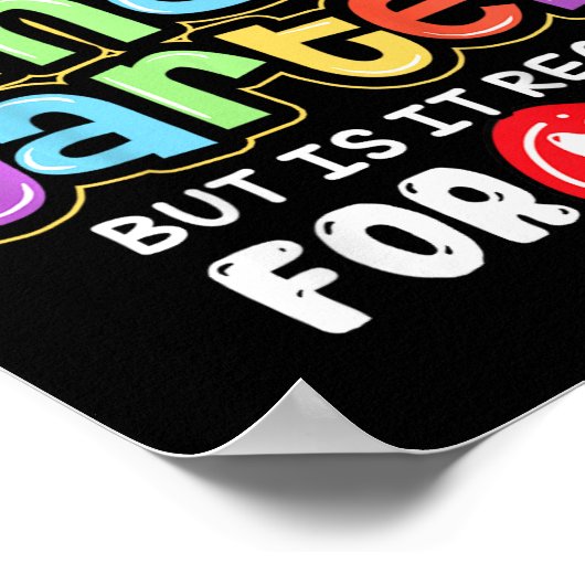 子供新学期幼稚園の準備ができている私 ポスター (角)