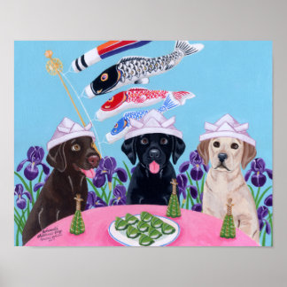 子供日本のの日のラブラドール作品 ポスター