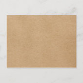 子供時代の写真 ラスティック クラフト 保存日付のお知らせ 案内ポストカード (裏面)