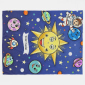 子供時代の夢 フリースブランケット 大判 152 x 203 cm (正面(横))