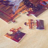 子供時代の夢 – 古い馬回転木馬 ジグソーパズル (側面)