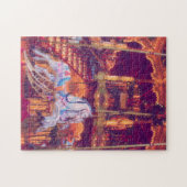 子供時代の夢 – 古い馬回転木馬 ジグソーパズル (横)