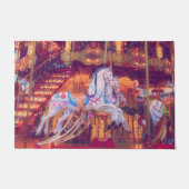 子供時代の夢 – 古い馬回転木馬 ドアマット (正面)