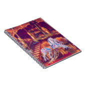 子供時代の夢 – 古い馬回転木馬 ノートブック (右側)