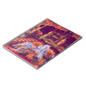 子供時代の夢 – 古い馬回転木馬 ノートブック (左側)