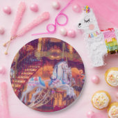 子供時代の夢 – 古い馬回転木馬 ペーパープレート (パーティー)