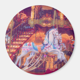 子供時代の夢 – 古い馬回転木馬 マグネット