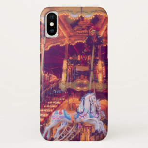 子供時代の夢 – 古い馬回転木馬 iPhone X ケース
