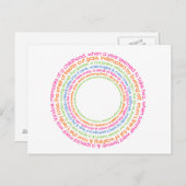 子供時代の思い出のはがき ポストカード (正面/裏面)