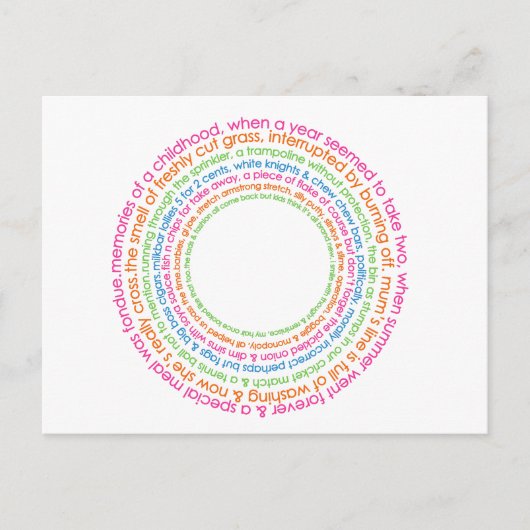 子供時代の思い出のはがき ポストカード (正面)