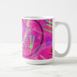 子供時代の思い出の抽象芸術 コーヒーマグカップ